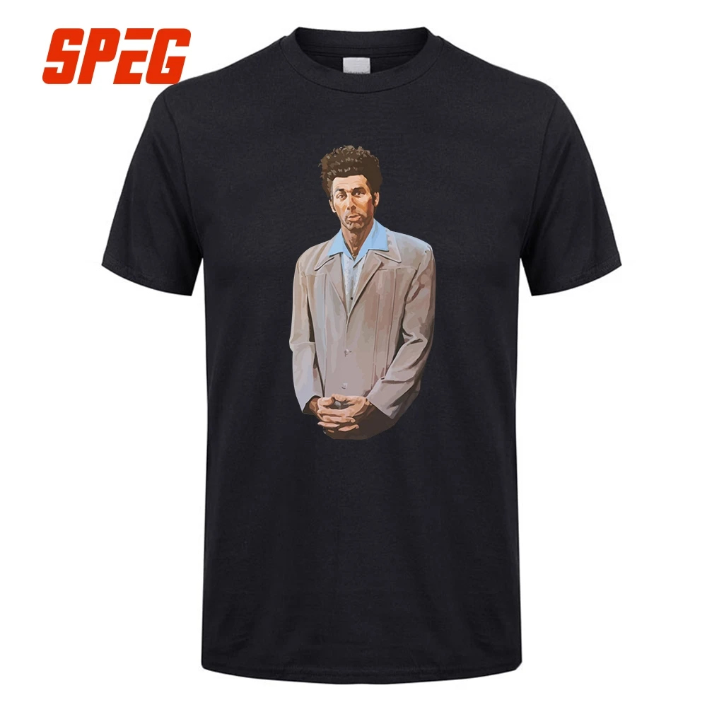 

Printed Clothing T-Shirt Kramer painting from Seinfeld Male Cotton Short Sleeve T-Shirt Comfortable Men's Awesome Shirt Designs
