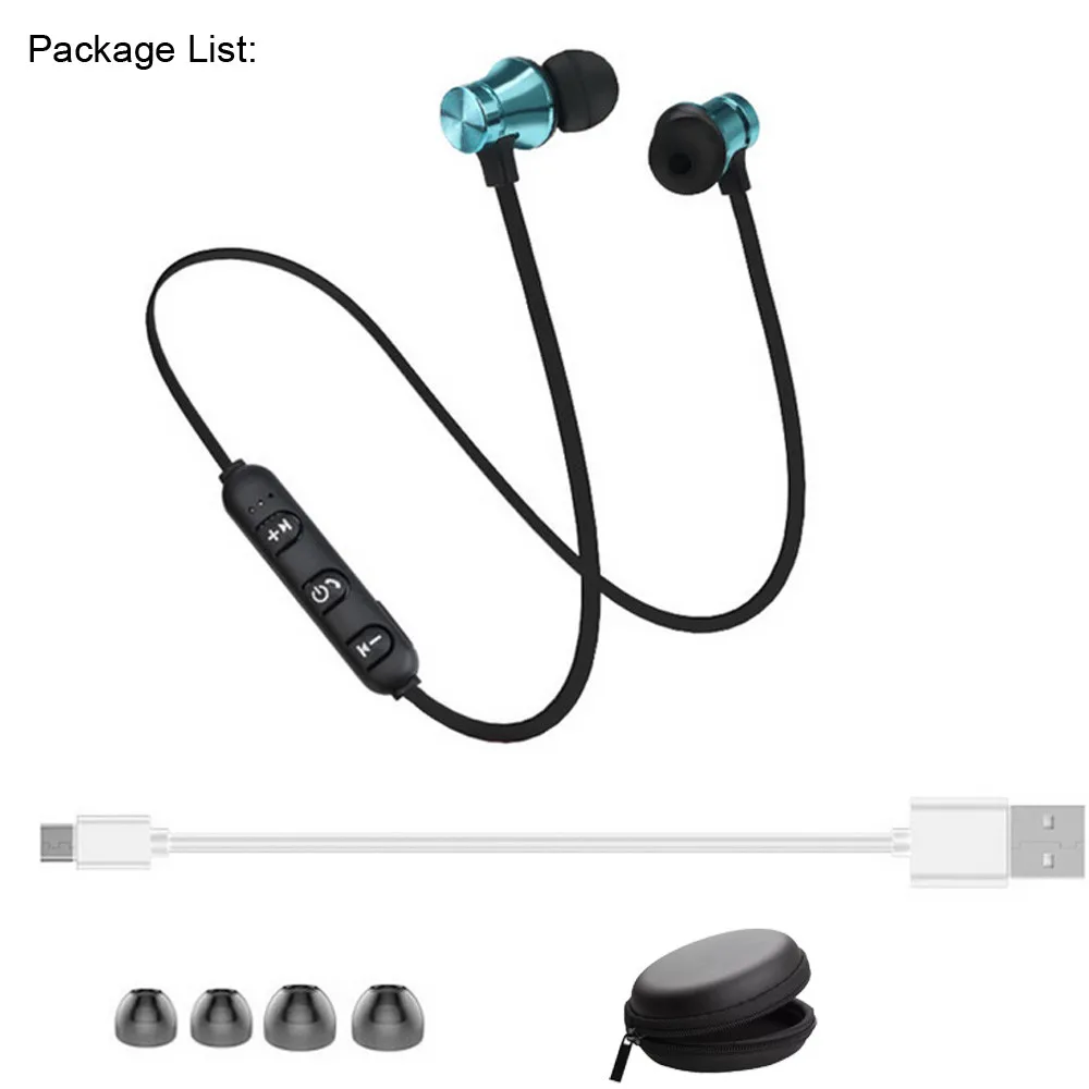 Bluetooth 4,2 стереогарнитура беспроводные магнитные наушники-вкладыши с микрофоном+ сумка+ зарядный кабель+ наушник Y20