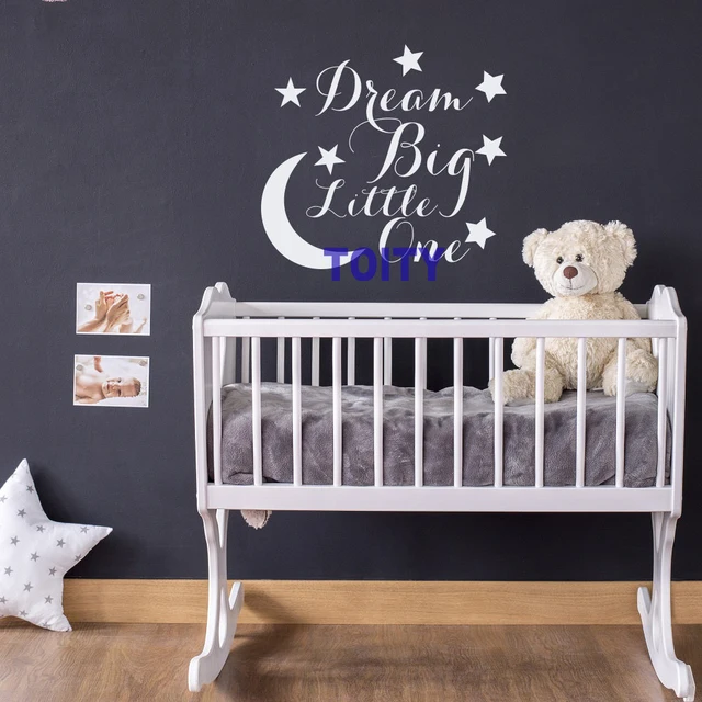 Dream Big Little One Baby Nursery Art Vinyl Wall Decor Decal Kids