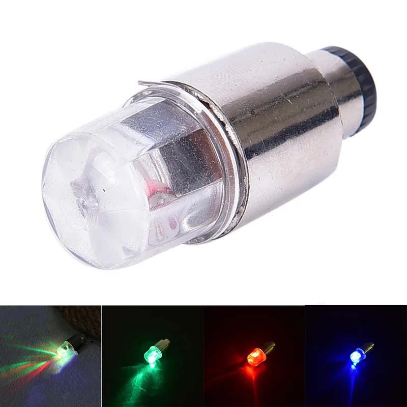 1pc Bike Bicycle Cycling Car Tyre Wheel Neon Valve Firefly Spoke LED Light Lamp Bike Bicycle Accessories