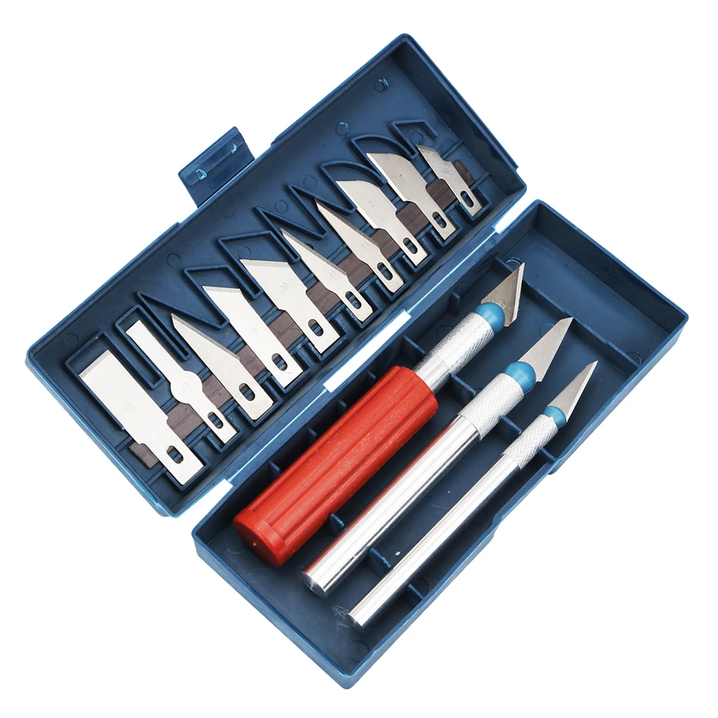 MagiDeal 3D Printer Clean-up Accessories Tool Kit 13 Pieces Blades Knife Set 3D Print Removal Tool Kit