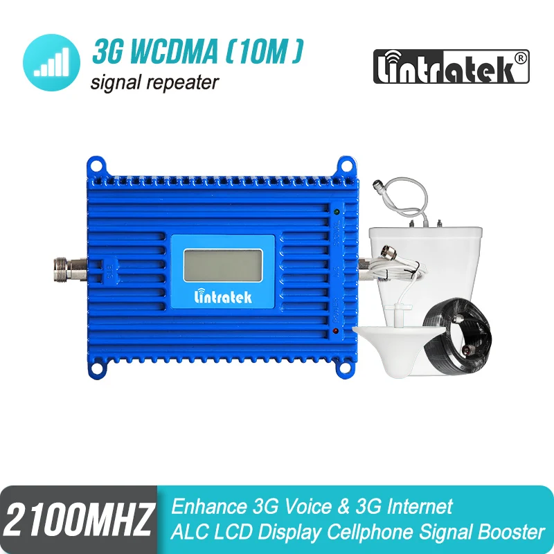 

Lintratek AGC 70dB 4G LTE Band 7 2600 MHz Cellphone Signal Booster FDD 2600 Repeater LCD Display Amplifier 4G Internet Kit S7-1