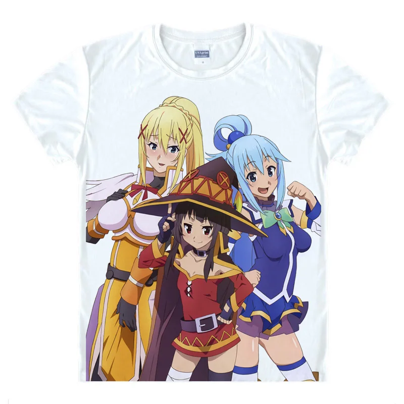 Kazuma Sato aqua T рубашка KonoSuba Божье благословение на этом чудесном мире Мужская Повседневная футболка Премиум футболка с коротким рукавом рубашки - Цвет: Style 12