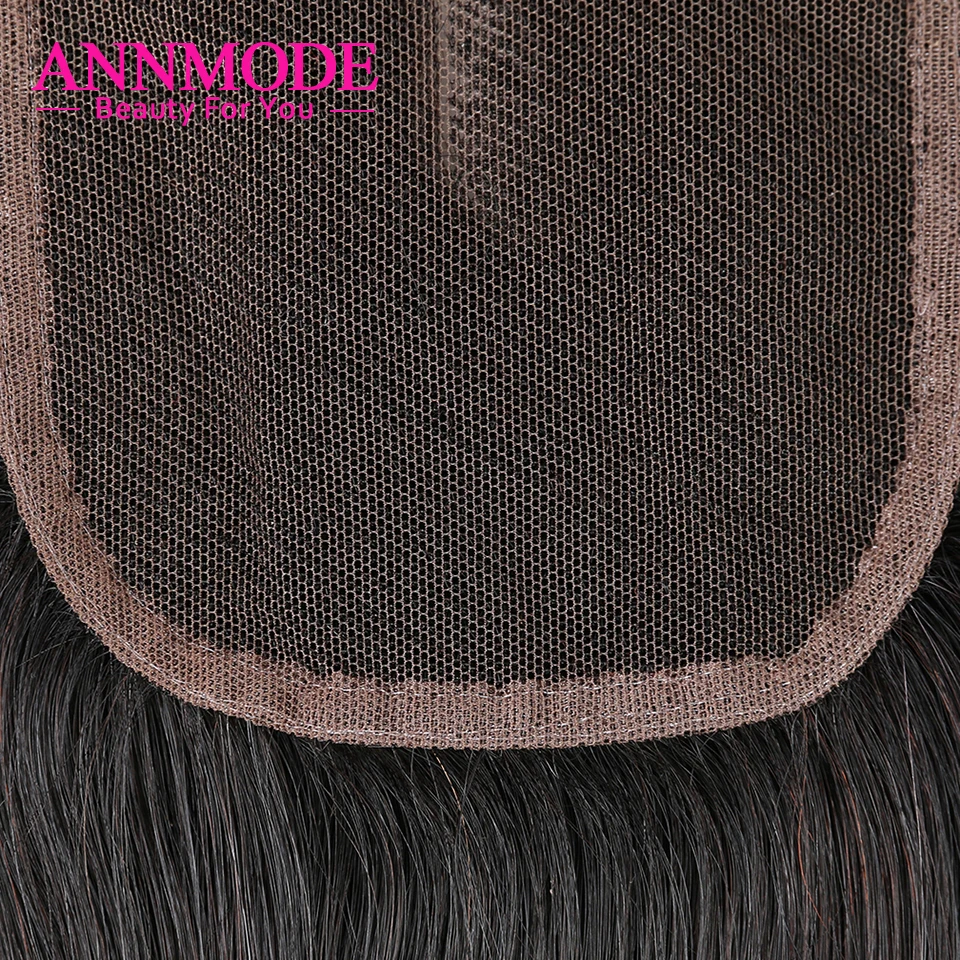 Annmode индийские прямые закрытые 4x4 дюйма человеческие волосы на шнуровке не remy волосы для наращивания 8-20 дюймов