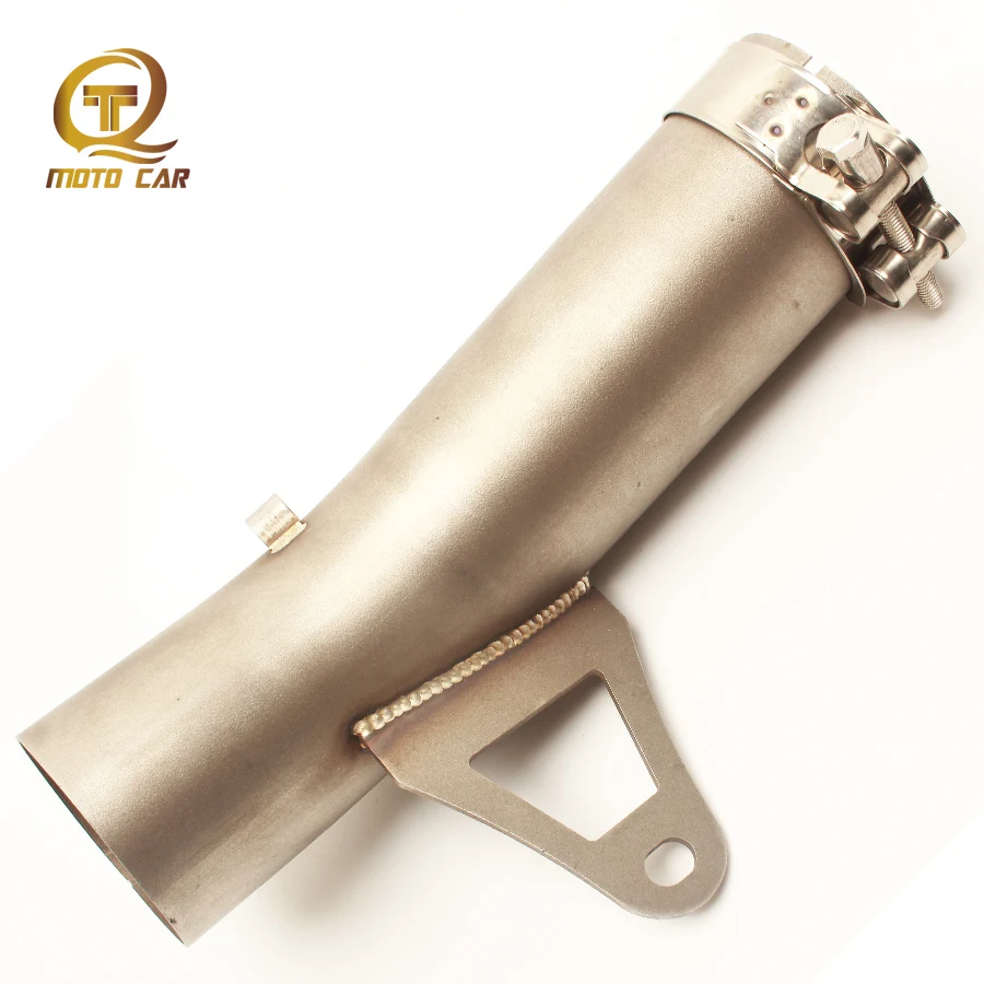 

Motorcycle Exhaust Muffler Mid Tube Slip on Link Pipe Clamp Escape for BMW S1000RR Exhaust 2010 2011 2012 2013 2014 2015 2016