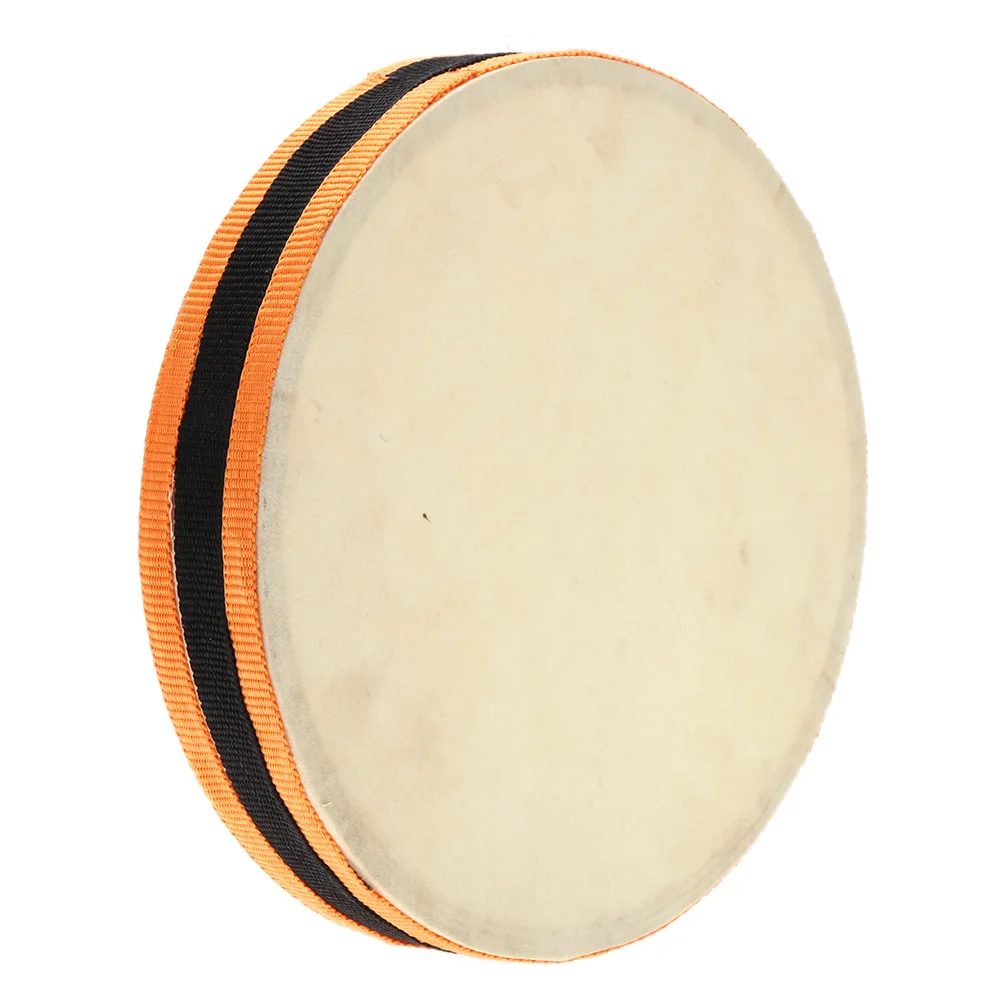 

8" Wood Hand Drum Dual Head with Drum Stick Percussion Musical Educational Toy Instrument for KTV Party Kids Toddler