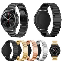 Для samsung Шестерни S3 Frontier Нержавеющая сталь спортивный ремешок для наручных часов, браслет из звеньев, сменный ремешок для Шестерни S3 классические умные часы