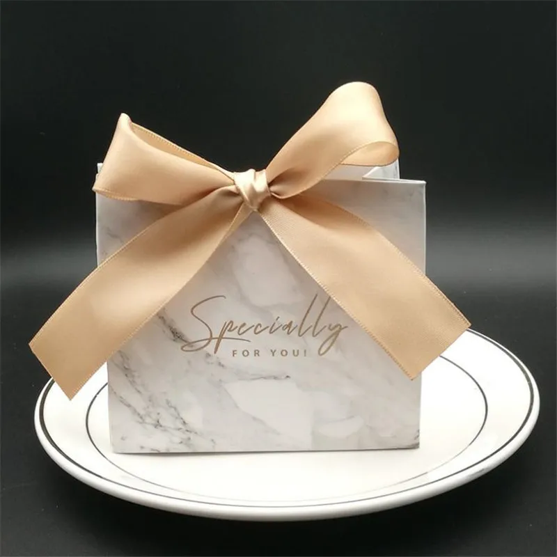 Серые Мраморные линии коробки для конфет вечерние украшения стола/вечерние принадлежности/свадебные любимые подарочные коробки - Цвет: A-1