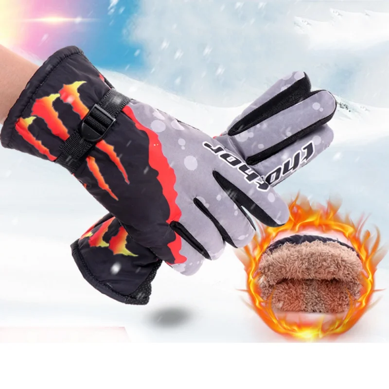

Men Women Heated Winter Warm Skiing Gloves Windproof Thickening Outdoor Sports Riding Motorcycle Snowboard Ski Gloves
