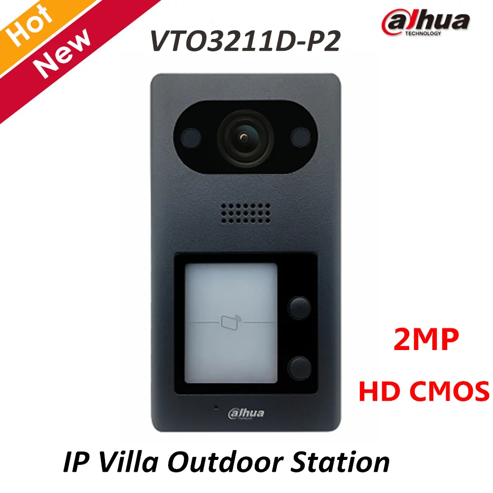 Dahua VTO3211D-P2 IP Villa Outdoor Station 2MP HD CMOS camera H.264 140 degree 10M/100Mbps Aluminum material for IP intercom