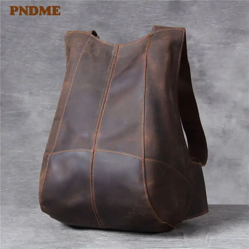 mens leather designer backpack