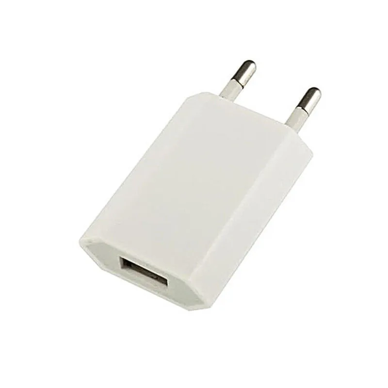Белое настенное зарядное устройство USB с европейской вилкой адаптер мобильный