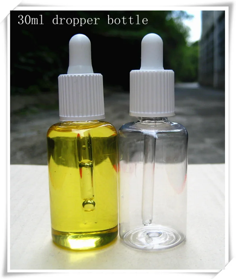 

bottles with pipette 30ml pet bottle for liquid nicotine essential oil 1000pcs/lot free shipping