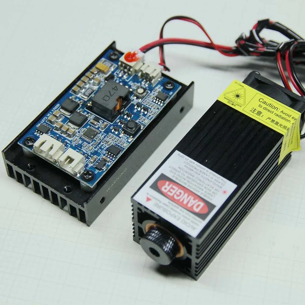 

5W red Head Engraving Module with TTL 450nm Blu-ray Wood Marking Cutting Tool PAK55