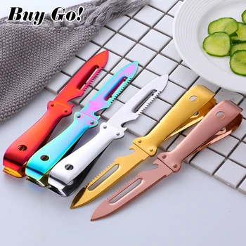 

Multi-function Stainless Steel Bottle Opener Peeler Vegetable Fruit Knife Fish Bone Remover Tweezer Puller Tongs Kitchen Gadgets