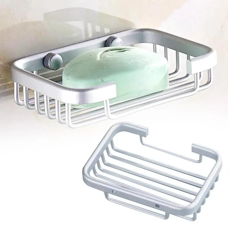 Buy Wall Aluminum Soap Dish Soap Holder Cups Draining