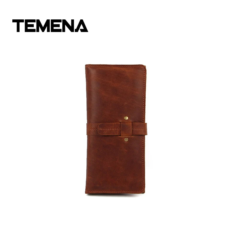 

Temena 2018 Women&Men Wallets Genuine Leather High Quality Long Design Clutch Cowhide Wallet High Quality Fashion Purse AWL005