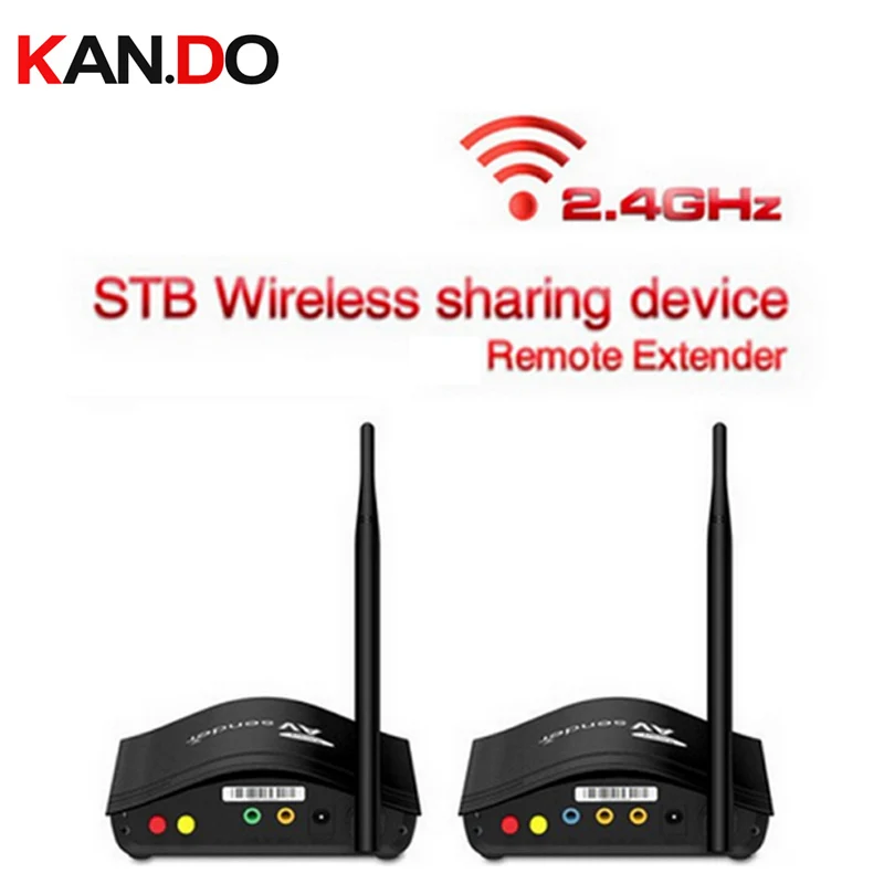 266 Smart 2.4GHz Wireless 350m AV Sender Transmitter Receiver TV Audio Video Remote IR Signal Extender video adapter | Электроника
