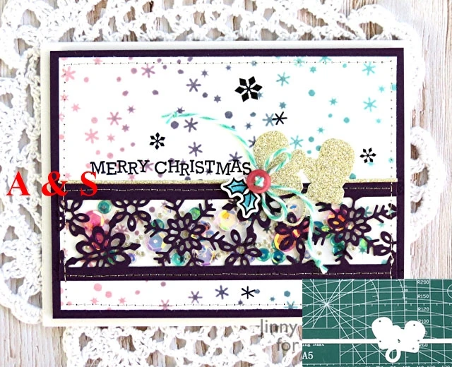  B10 Merry Christmas Glove METAL CUTTING DIES Scrapbook card invitation paper craft party decor embo - 32850242610