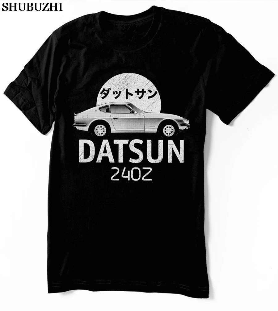 

Fashion New Top Tees Tshirts JDM Datsun Logo 240Z T Shirt Japanese Classic 100% Cotton T-Shirt sbz5427