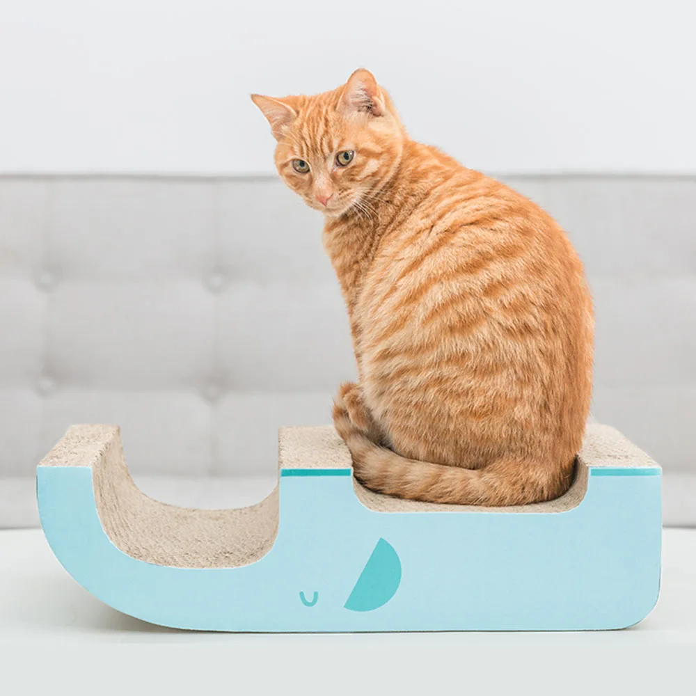 

Elephant Shape Cat Corrugated Paper Funny Platform Kitten Climbing scratching Board Medium Cats Scratcher Toys