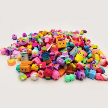 

High Quality 2to5cm Famous cartoon shopkin hot gift toy size kids play free shipping soft rubber toy