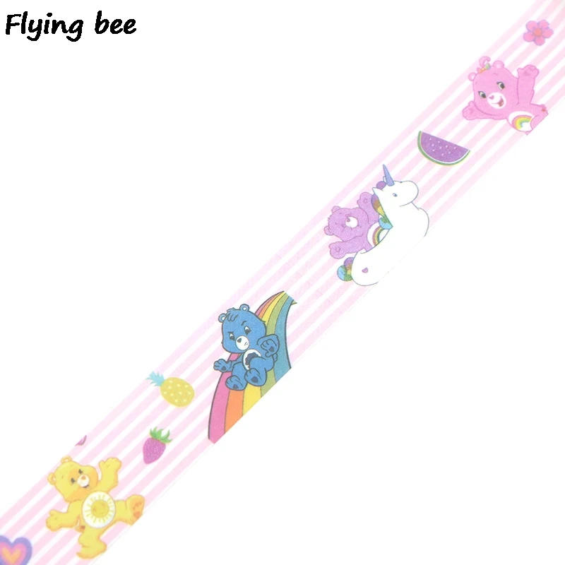 Flyingbee 4 стиля 15 мм X 5 м мультфильм милый голые медведи васи клейкая лента бумага DIY декоративная клейкая лента Kawaii Собаки маскирующие ленты X0277