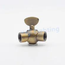 Золотой Бронзовый/зеленый бронзовый черный белый винтажный Ретро свет лампы держатель разъем из цинкового сплава тканевый светильник основания