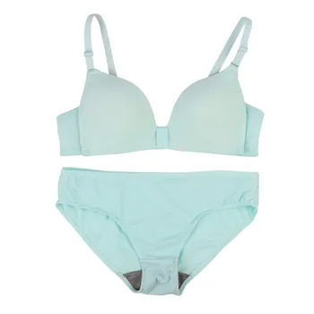 

Cotton Push Up Bra Set Solid Wire Free Lingerie Sets Comfy Breathable Smooth Thin Padded Womens Underwear lenceria femenina