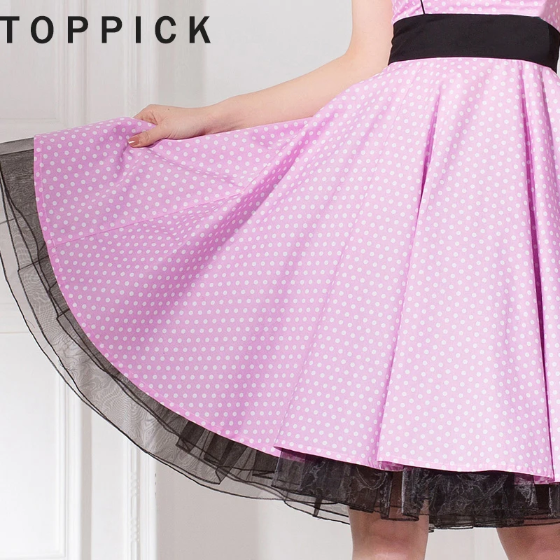 

Pleated Skirts High Waist Black White Tutu Gonna Tulle Skirt Petticoat Fluffy Underskirt for Wedding Vintage 50s Hepburn