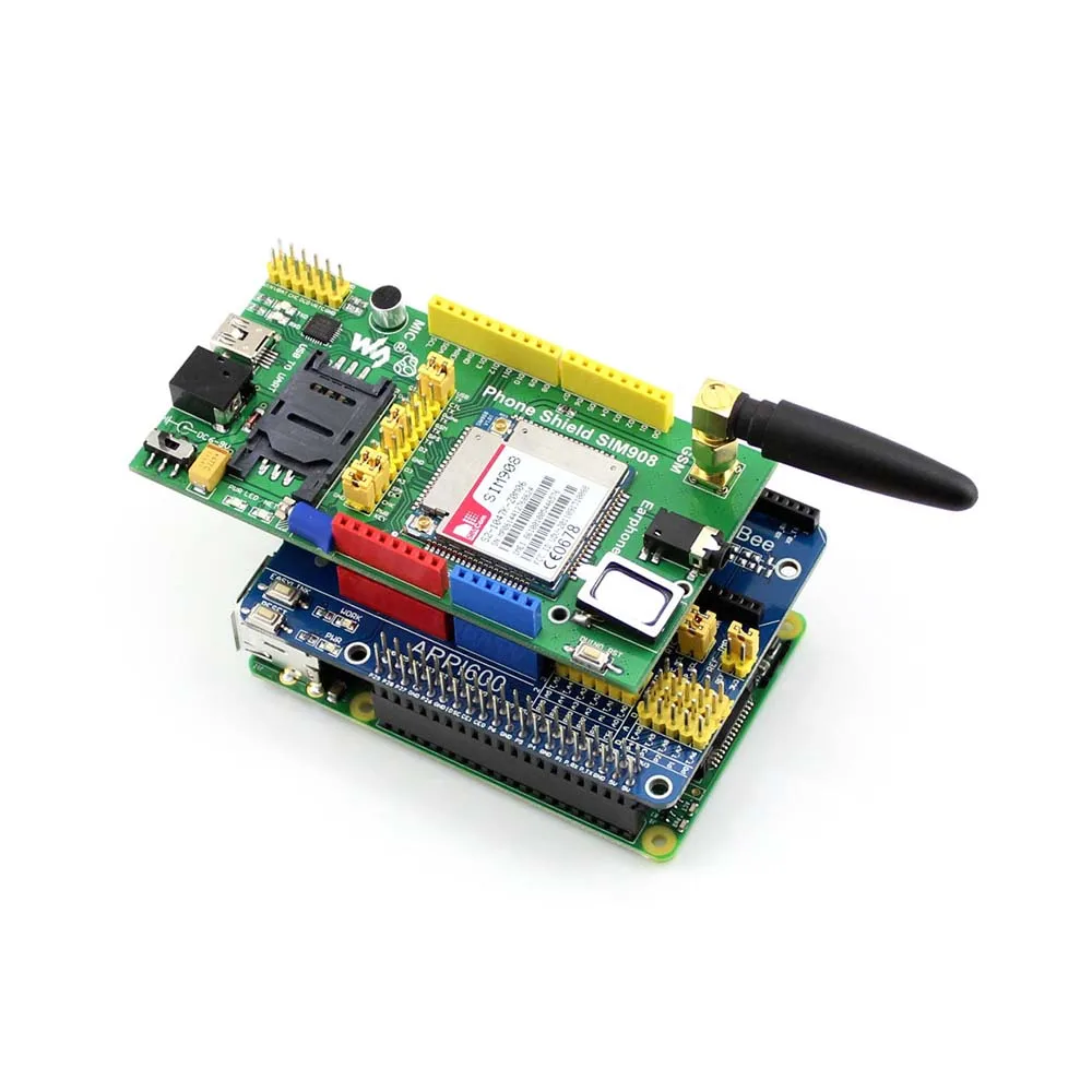 Плата расширения Waveshare ARPI600 IO для всех RPi 3 B/3B +/2 B управления мотором/GSM/GPRS Щит и XBee с
