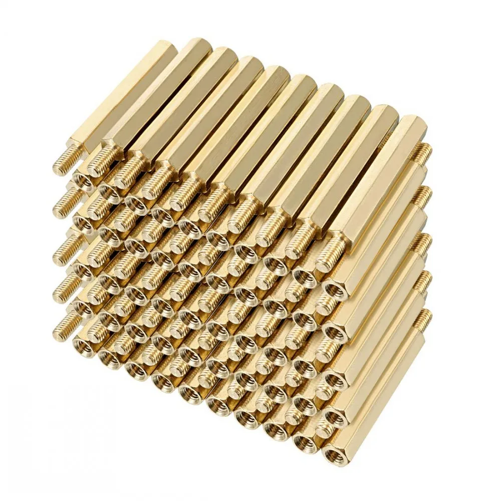 Espaçador placa-mãe hexagonal para computador, 100 peças,