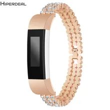 Hiperdeal Ремешок Для Fitbit Alta hr/Альта Нержавеющая сталь Diamant 135-215 мм Замена Умные аксессуары наручные de08b