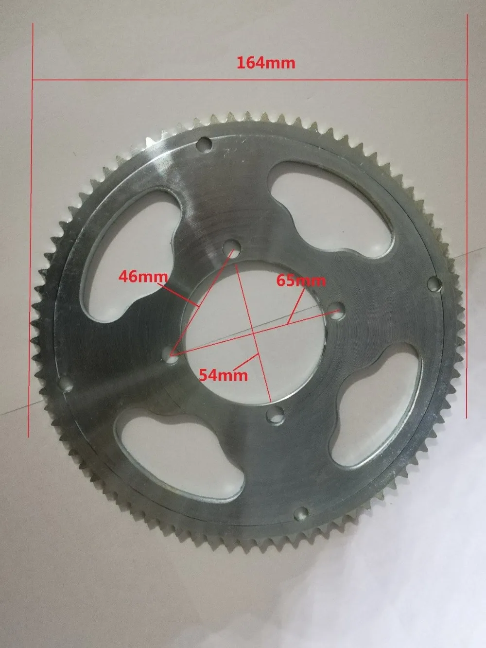 E Scooter Parts 80T Tooth Sprocket Cog 25H Chain Wheel Rim Drive Plate