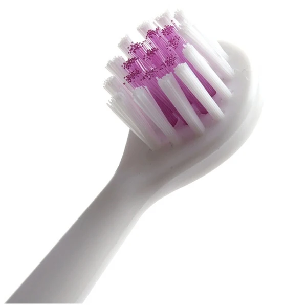 Горячее предложение! Высокое качество электрическая массажная Массажная зубная щетка+ 3 насадки розовый