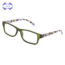 VCKA женские мужские тонкие очки для чтения с плоским верхом и карманом, легкие дешевые прямоугольные очки для чтения Пресбиопии+ от 1,0 до 4,0