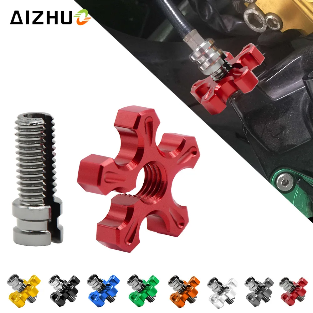 Motorcycle Clutch Wire Adjustment Cable CNC Aluminum M8*1.25 & M10*1.25 For Honda Hornet 700 900 NC700X ABS VTR 1000 SP-1 SP-2