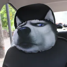 1 шт. Креативные 3D Мультяшные забавные животные Кошка Собака автомобильное сиденье для шеи Подушка для отдыха подушка подголовника гостиная диван Подушка для сна