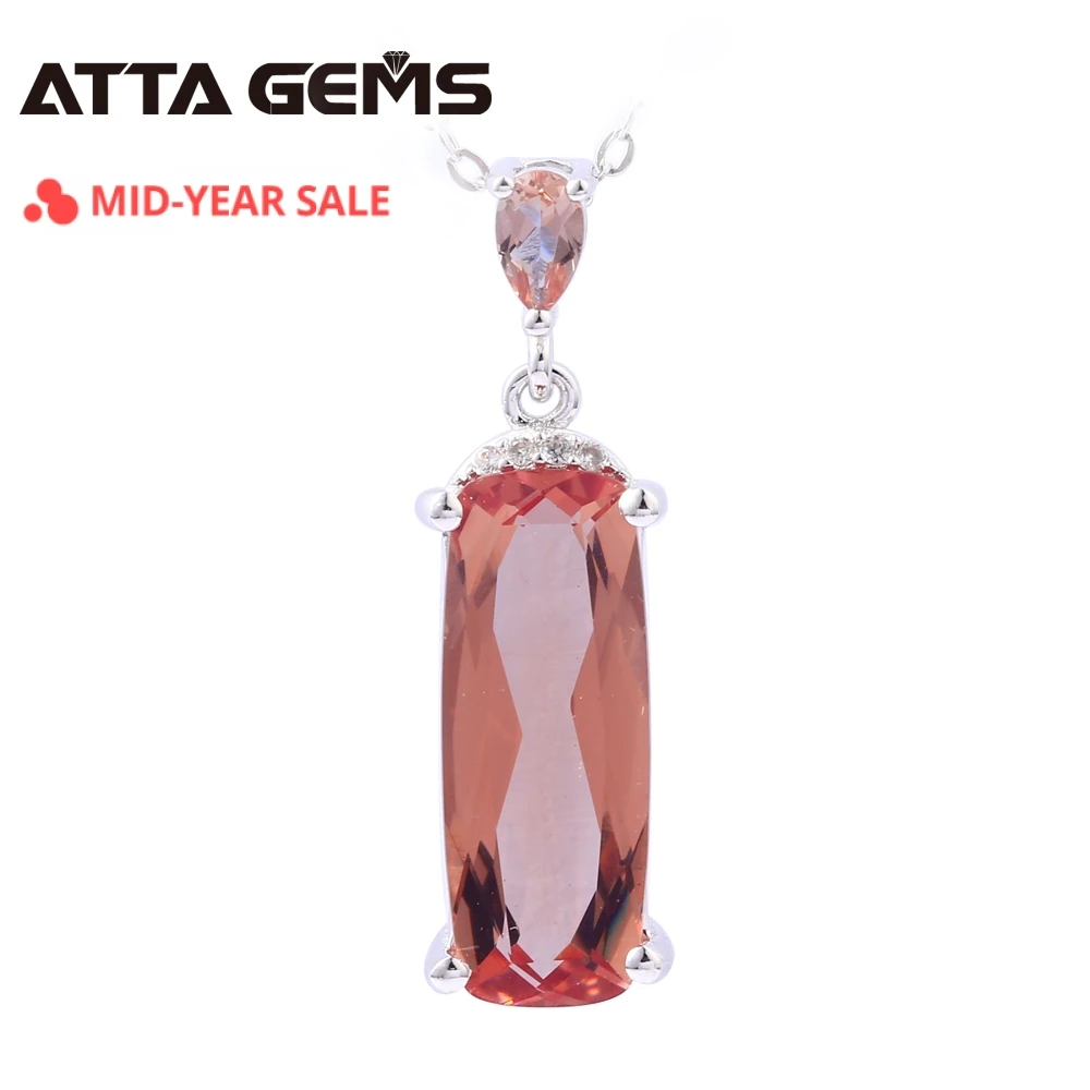 Zultanite Solid Silver Pendants For Women Elegant Romantic Style 368 Carats Created Sterling Jewelry huismerk kopen in de aanbieding