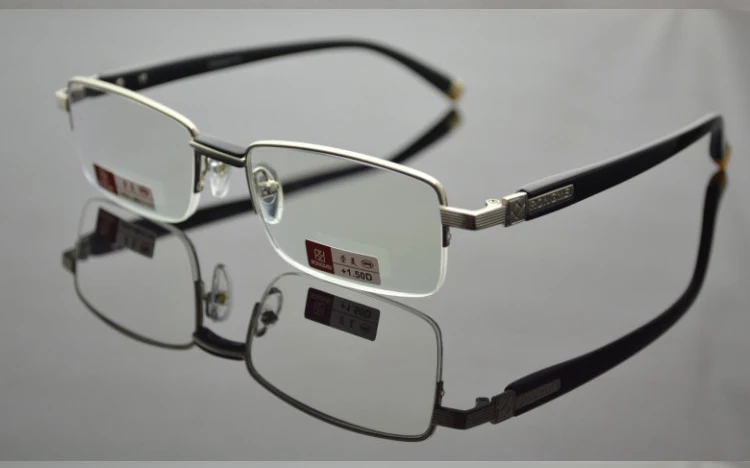 Najtaniej 2019 Claravida Men Titanium Senator antyrefleksyjne powlekane asferyczne okulary do czytania Briller + 1.0 + 1.5 + 2.0 + 2.5 + 3.0 + 3.5 + 4.0