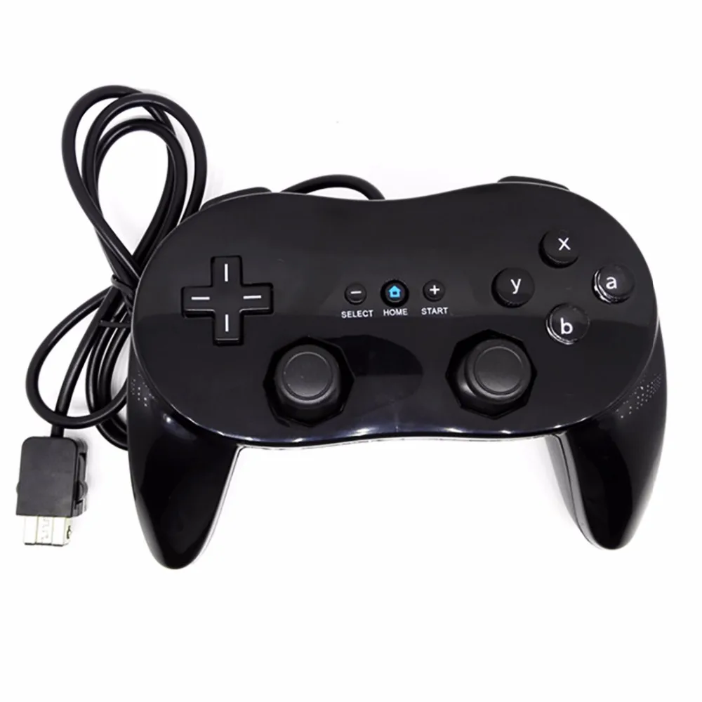 Classic Wired Gamepad Game Controller for Nintendo Wii - Black