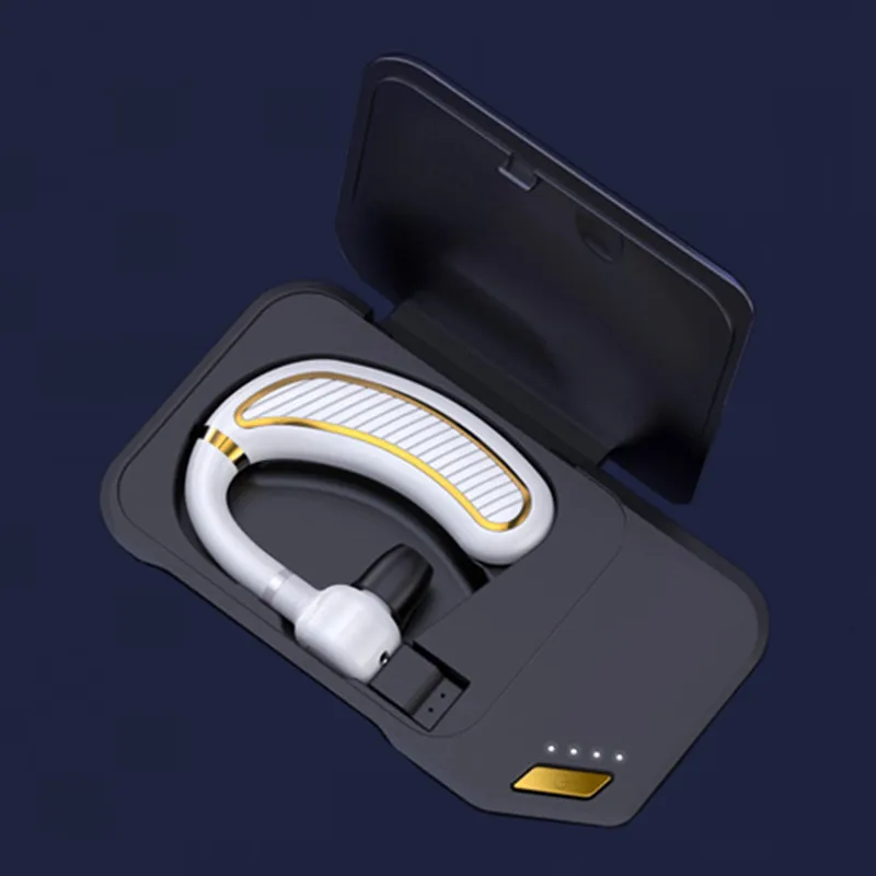 300 мАч батарея долгое время ожидания беспроводной Bluetooth наушники вкладыши с микрофоном HD музыкальные гарнитуры для IPhone Xiaomi - Цвет: White charging box