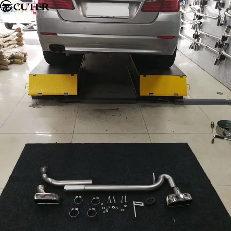 F10 5 серия M5 304 стальные наконечники выхлопной трубы глушитель для BMW двойной