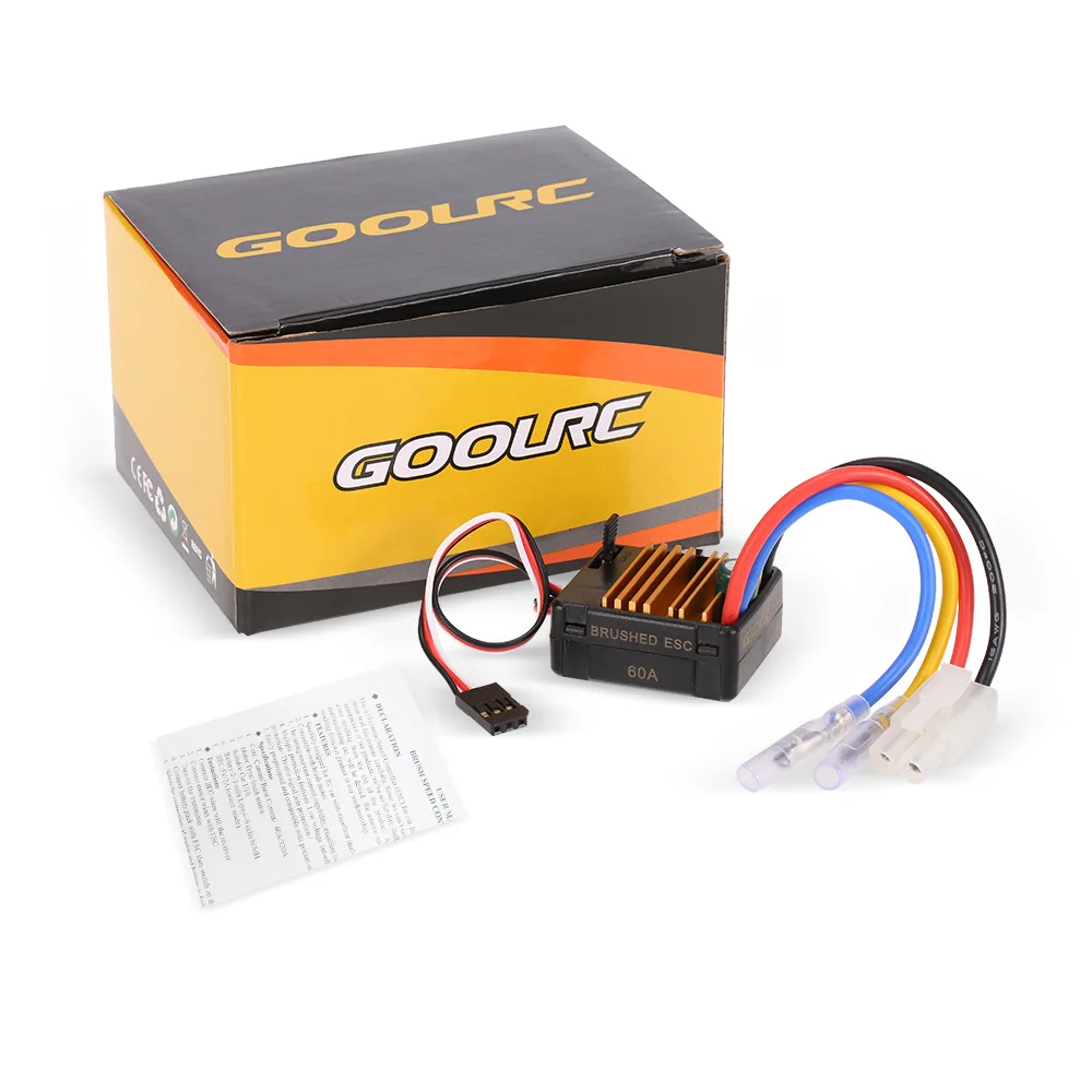 GoolRC 60A матовый ESC Электрический контроллер скорости с 5 В/2 а BEC для 1/10 Axial SCX10 RC4WD D90