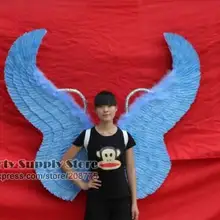 Изготовленные На Заказ высококачественные крылья бабочки из перьев для взрослых голубого ангела для свадебного торжества COS украшения реквизит EMS