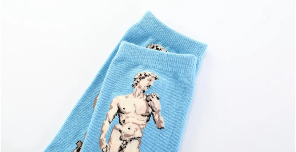 HJKYT носки Ван Гога в стиле ретро, цветные рисунки маслом, забавные длинные нейтральные мужские и женские хлопковые носки высокого качества
