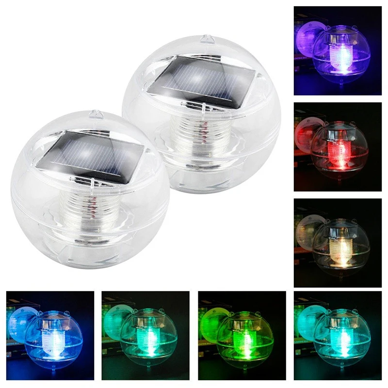 Solar Power LED Color Changing Globe Night Light Lamp Garden Decor