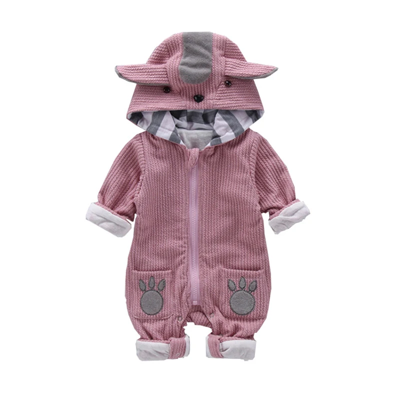 

Baby Autumn Winter Koala Hooded Romper Newborn Infant Long Sleeve Outwear Jumpsuit Boys Girls Cartoon Outfit Clothes NBB0061