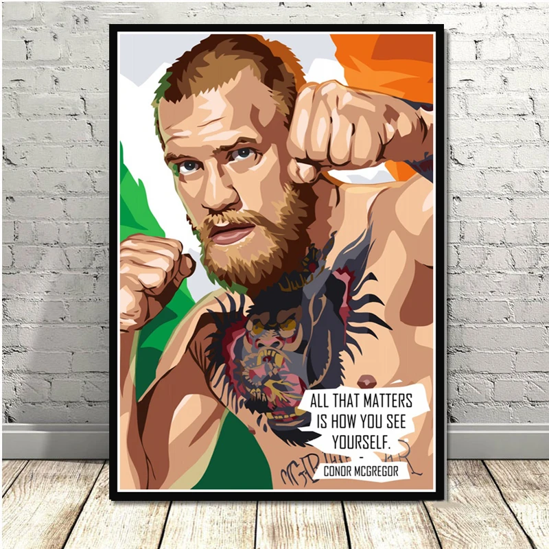 

Posters and Prints Conor McGregor UFC Boxer Poster Wall Art Picture Canvas Painting for Room Home Decor