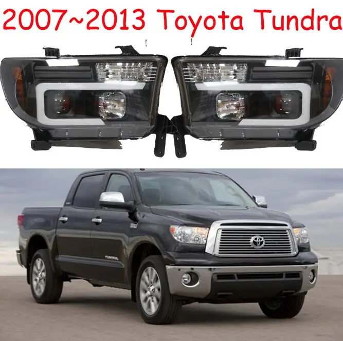 2 шт бампер лампа для Tundra фары 2007~ 2013, автомобильные аксессуары, фара DRL Биксеноновые Противотуманные фары Tundra задний фонарь - Цвет: 2pcs headlight